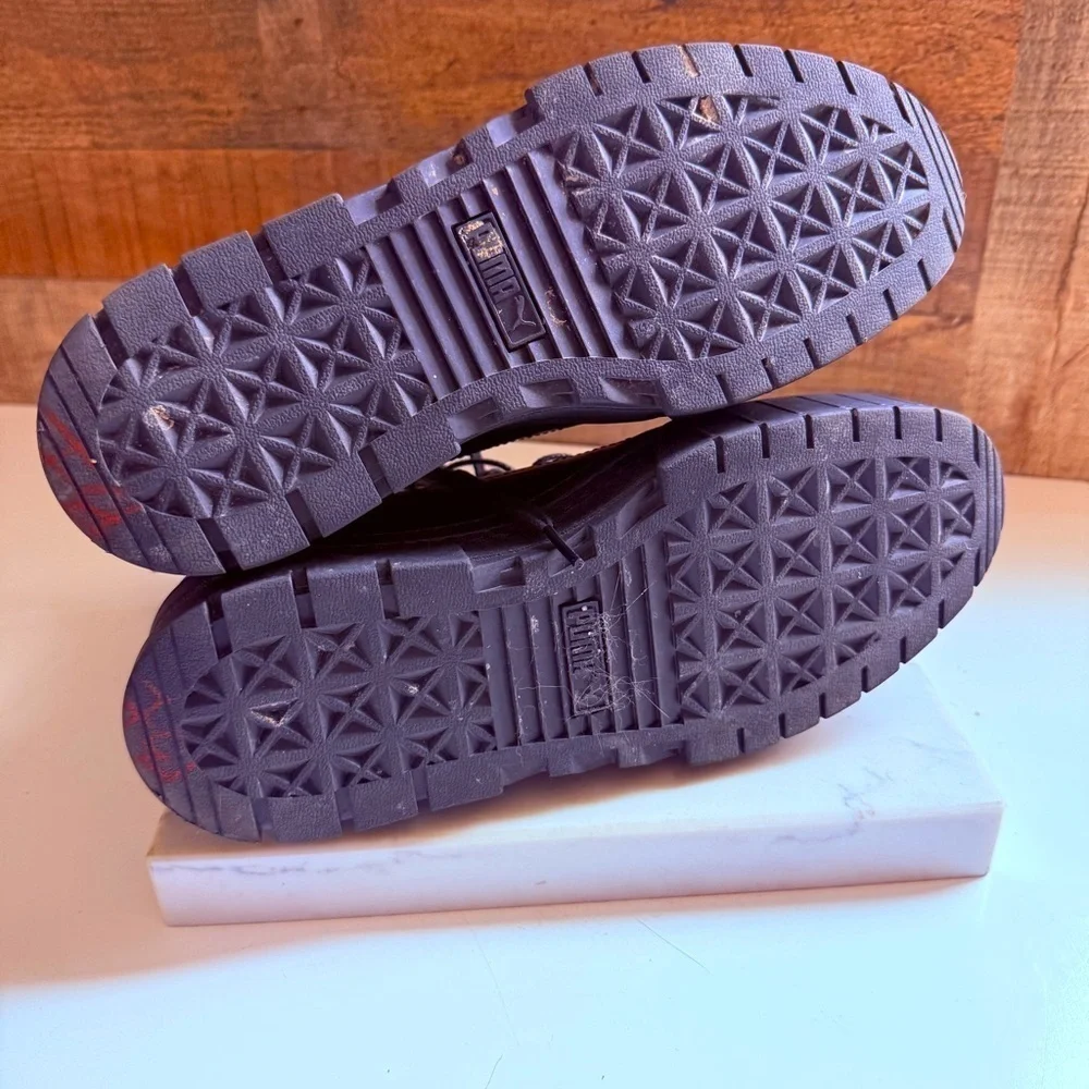 Puma X Dua Lipa Mayze Black High-Top Platform Boots
